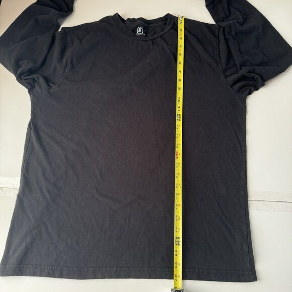 G George Men's Long Sleeve Crew Neck Tee Black Large - Picture 6 of 10